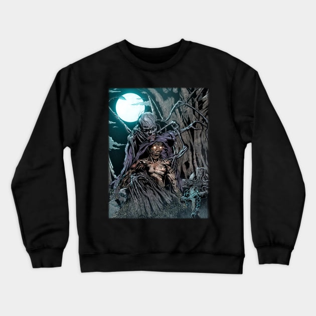 "El Vampiro de Belén" (Original Art) Crewneck Sweatshirt by Hvmbertogarza